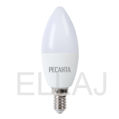 Лампа светодиодная РЕСАНТА: LL-R-C37-7W-230-3K-E14