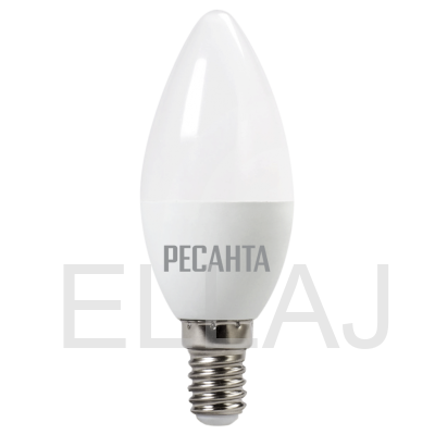 Лампа светодиодная РЕСАНТА: LL-R-C37-6W-230-4K-E14