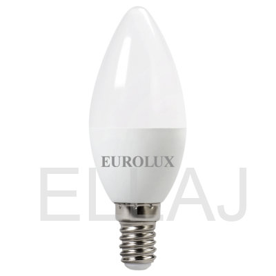 Лампа светодиодная EUROLUX  LL-E-C37-7W-230-4K-E14