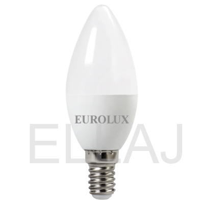 Лампа светодиодная EUROLUX: LL-E-C37-7W-230-4K-E14