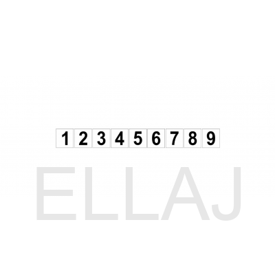 Наклейка "Цифры" (50х50мм)