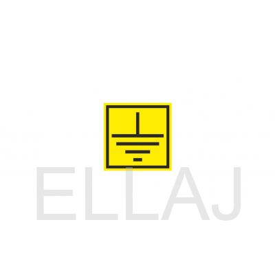 Знак «Заземление» (пленка, 100х100мм)