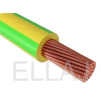 Кабель ПуГВнг (А)-LS 1х4 желто-зеленый