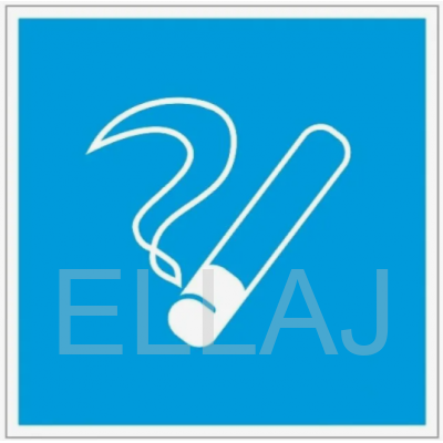 Знак D03 «Место курения» (пленка, 200х200 мм)