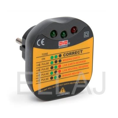 MS6860D Цифровой тестер электросети для евро-розеток MASTECH
