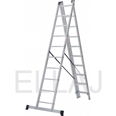 Лестница алюминиевая трехсекционная :N1230310