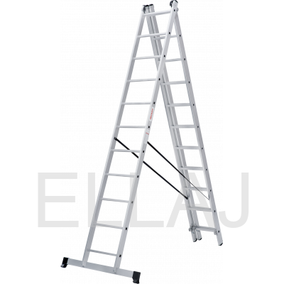 Лестница алюминиевая трехсекционная :N1230311
