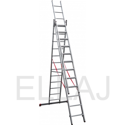 Профессиональная алюминиевая трёхсекционная :лестница NV 3230312