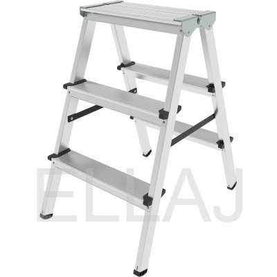 Стремянка алюминиевая двухсторонняя :N1120203