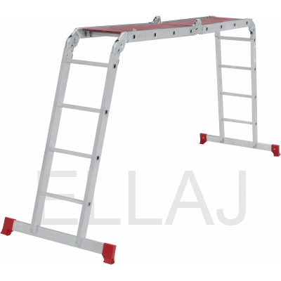 Лестница-трансформер алюминиевая :с помостом, ширина 340 мм NV2330404