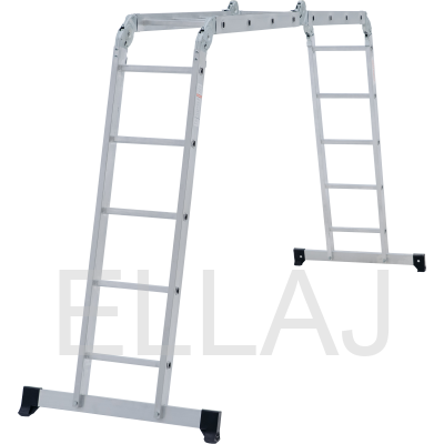 Лестница-трансформер алюминиевая :с помостом, ширина 340 мм NV2330405