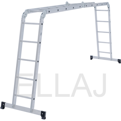 Лестница-трансформер алюминиевая :с помостом, ширина 340 мм NV2330408