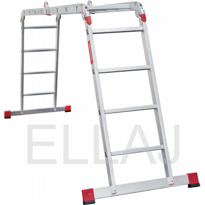 Профессиональная алюминиевая  лестница-трансформер, ширина 400 мм NV3320404