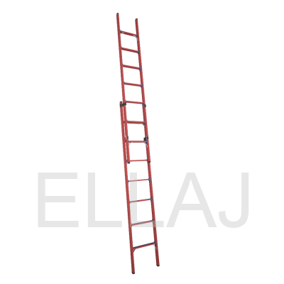 Лестница стеклопластиковая: диэлектрическая приставная раздвижная ЛСПРД-4,0 Евро