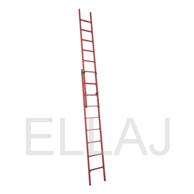 Лестница стеклопластиковая  диэлектрическая приставная раздвижная мягкий грунт ЛСПРД-5,0 Евро МГ