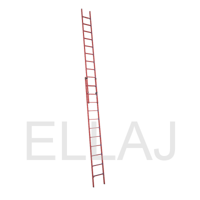 Лестница стеклопластиковая: диэлектрическая приставная раздвижная мягкий грунт крюки ЛСПРД-7,0 Евро Мг К