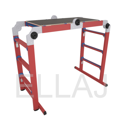 Лестница-стремянка-подмиость  трансформер стеклопластиковая ЛСПТД-1,0 П